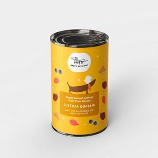 Вологий корм для собак Hygge Монопротеїн Перепілка з чорницею та солодкою картоплею, 400 г 0205608 фото