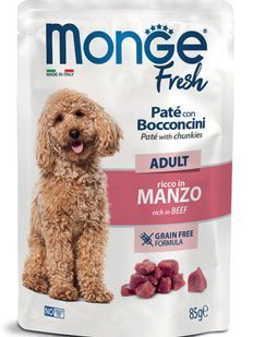 Вологий корм Monge Dog Wet FRESH яловичина, 85 г 816817 фото