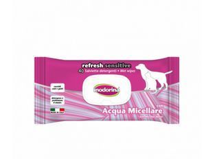 Inodorina Functional Acqua Micellare - Вологі серветки для собак та котів, з міцелярною водою, 40 шт 415567 фото