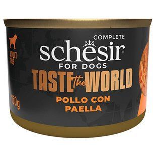 Schesir Taste the World КУРКА З ПАЕЛЬЄЮ (Chicken Paella) консерви для собак, 150 г 825685265 фото