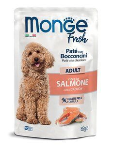 Вологий корм Monge Dog Wet FRESH лосось, 85 г 176819 фото