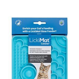 Лизальний килимок Антистрес для котів LickiMat Catster (Блакитний) 71816223 фото