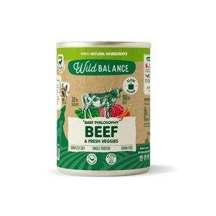 Вологий корм для собак Wildbalance Яловичина та свіжі овочі BARF Philosophy, 400 г 136587 фото