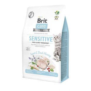 Корм сухий Brit Care GF Insect Food Allergy Management для котів гіпоалергенний комахи і оселедець, 400 г 425824 фото