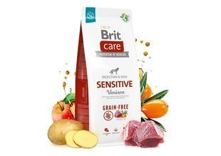 Корм сухий Brit Care Grain-free Sensitive для собак з чутливим травленням оленина, 3 кг 165875 фото
