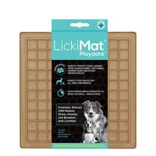 Лизальний килимок Антистрес для собак LickiMat Classic Playdate (Coffee) 725066227 фото