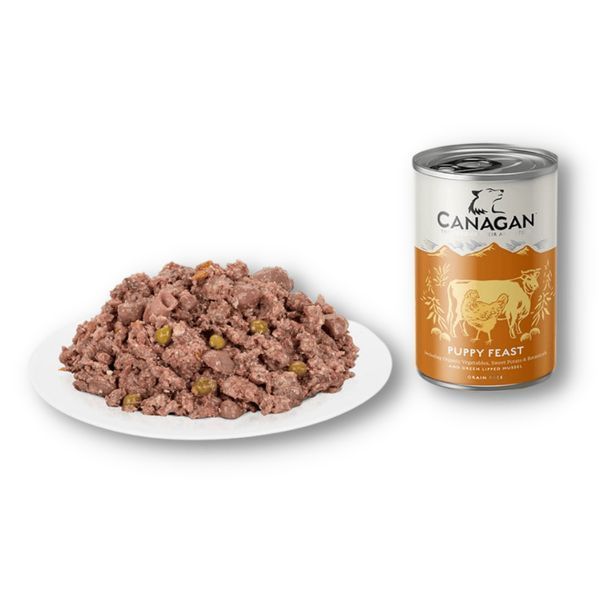 Вологий корм повнораціонний для цуценят Puppy Feast &laquo;Страва для цуценят&raquo; 400г, Canagan 550126956 фото