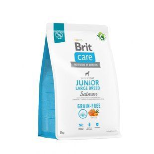 Корм сухий Brit Care Grain-free Junior Large Breed для юніорів великих порід лосось, 3 кг 177685862 фото