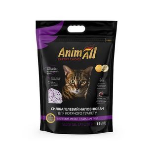 Наповнювач AnimAll 15л Преміум силікагель "Фіолетовий Аметист" 346706528 фото