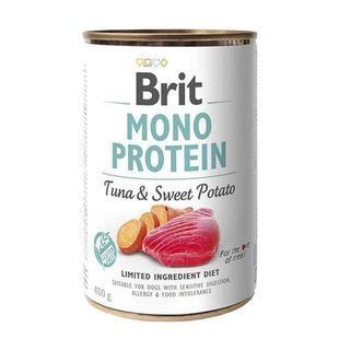 Корм вологий Brit Mono Protein Tuna and Sweet Potato для собак тунець і батат, 400г 184815831 фото