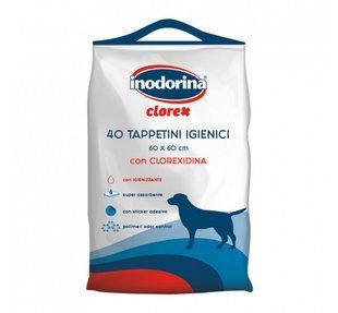 Inodorina Clorex Training Pads - Пелюшки з хлоргекседином, 60х60 см, 40 шт 955579 фото