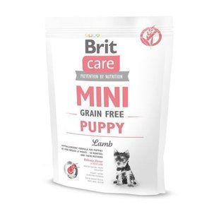 Корм сухий Brit Care Mini GF Lamb для цуценят малих порід ягня, 400г 5985733 фото