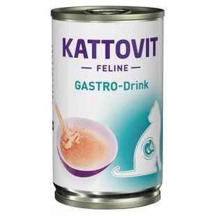 Напій для котів із захворюваннями ШКТ, Kattovit Veterinary Gastro Drink, з куркою, 135 г 0186910 фото