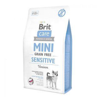 Корм сухий Brit Care Mini GF Sensitive для собак малих порід з чутливим травленням оленина, 2 кг 430395735 фото