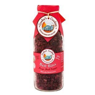 Натуральний топер (вітамінна та смакова добавка) для собак Cooka's Cookies Сушені шматочки з буряку, 160 г 194297 фото