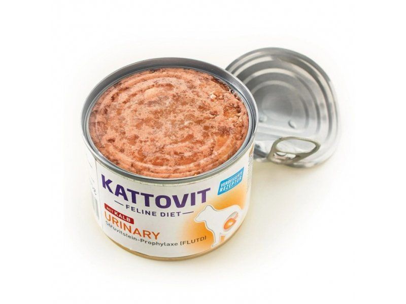 Вологий корм для котів Kattovit Urinary Veal паштет з телятиною, 185г 57076913 фото