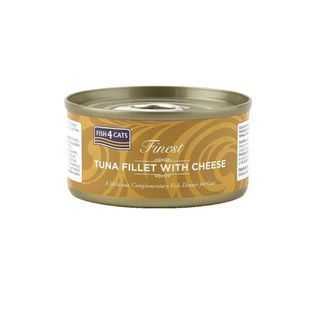 Натуральний Вологий корм для котів Fish4Cats Finest Філе тунця з сиром, 70 г 49994548 фото