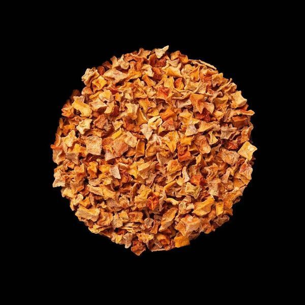 Натуральний топер (вітамінна та смакова добавка) для собак Cooka's Cookies Сушені шматочки з гарбуза, 130 г 49783373 фото