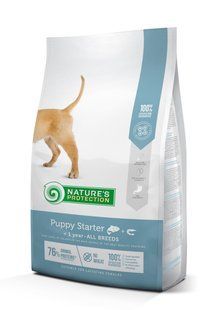 Nature's Protection Puppy starter All Breeds Сухий корм для цуценят усіх порід з лососем, 2 кг 13474025 фото