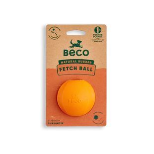 Іграшка м'ячик з отвором для ласощів для собак Beco Pets Fetch Ball Помаранчевий 124581 фото