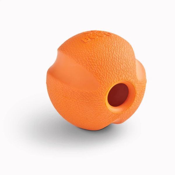Іграшка м'ячик з отвором для ласощів для собак Beco Pets Fetch Ball Помаранчевий 124581 фото