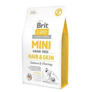 Корм сухий Brit Care Mini GF Hair and Skin для малих порід для догляду за шерстю лосось і оселедец 2кг 7305740 фото