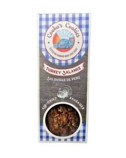 Натуральні сушені ковбаски для собак Cooka's Cookies Salamis 100% Індичка, 80 г 5634937 фото