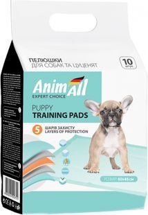 Пелюшки AnimAll 60х45 см / 10 штук 5894179 фото