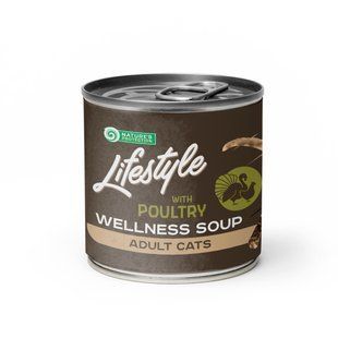 Nature's Protection Lifestyle Adult cats Longhaired Soup Poultry Суп для довгошерстих котів з куркою та індичкою, 140 мл 782094130 фото