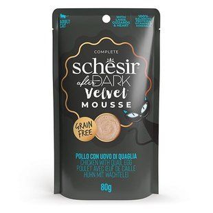 Натуральні консерви для котів, мус Schesir After Dark Chicken, курка, 80 г 886921 фото