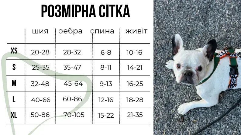 Шлея CUDDO анатомічна зебра + червоний М 30 мм 201423579 фото