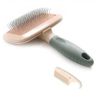 DoggyMan СЛІКЕР ПУХОДЕРКА M (Slicker Brush) для собак та котів, 16х10.5 см 9274482 фото