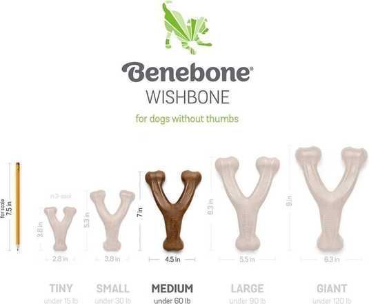 Іграшка для собак Wishbone Benebone (L, Peanut butter) 02185694 фото