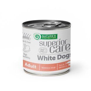 Nature's Protection Superior Care White Dogs Adult Soup Tuna & Salmon Суп для білих собак, 140мл 2464132 фото