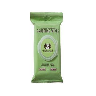 Біорозкладні вологі серветки для собак Natural Dog Company Grooming Wipes розмір XL 50 шт 429254958 фото