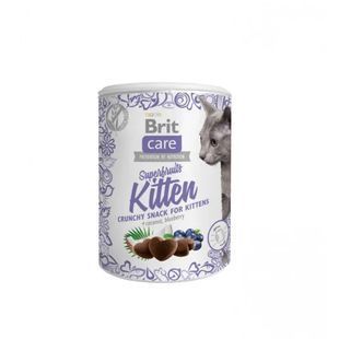 Ласощі Brit Care Superfruits Snack Kitten для кошенят хрусткі курка, 100г 045748 фото