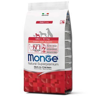 Сухий корм Monge Dog Mini Puppy & Junior курка з рисом, 800г 64495297 фото