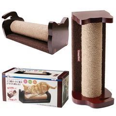 CattyMan СТОВПЧИК З КАРКАСОМ (Rolling) кігтеточка для котів, 2 положення, джут, 40х20х20см 8144487 фото