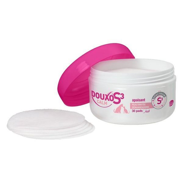 Ceva Douxo S3 Calm Pads Протисвербіжні спонжі для шкіри котів і собак, 30 шт 458706507 фото