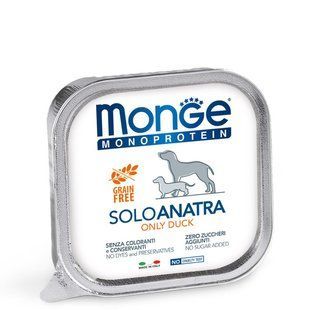 Вологий корм Monge Dog Wet SOLO 100% качка 150 г 885450 фото