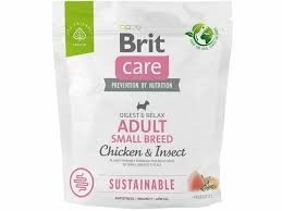 Корм сухий Brit Care Dog Sustainable Adult Small Breed для малих порід з куркою та комахами 1кг 485795854 фото