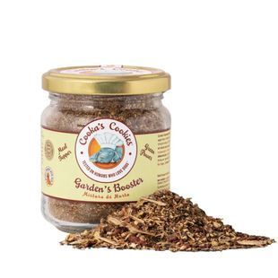 Натуральний топер (вітамінна та смакова добавка) для собак Cooka's Cookies Garden's Booster Топінамбур з кульбабою 80 г 4446417 фото