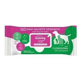 Inodorina Everyday Clorexidina Вологі серветки з хлоргексидином та морським ароматом, 110 шт 125805 фото