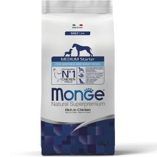 Сухий корм Monge Dog Medium Starter для собак від 10кг до 80кг, 1,5кг 17515362 фото