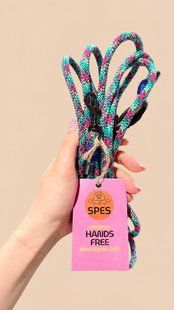 SPES повідець hands free 2в1, 6мм, 3м, XS, bloom 456316 фото