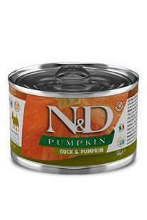 Farmina dog вологий N&D Grain Free PUMPKIN DUCK ADULT MINI з гарбузом, качкою, 140 г 556537 фото