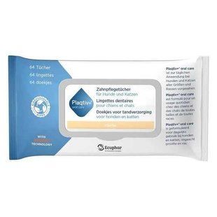 Серветки для до гляду за зубами котів та собак Plaqtiv+ Wipes 9564501 фото