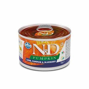 Farmina dog вологий N&D Grain Free PUMPKIN LAMB ADULT MINI з гарбузом, ягням, чорницею, 140 г 66285916 фото