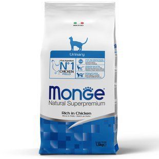 Сухий корм Monge Cat Urinary, 1,5кг 406005366 фото