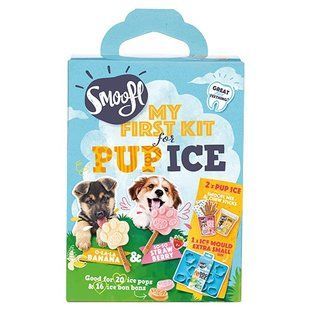 Морозиво для цуценят Smoofl Starter Kit for Pup Ice Mix зі смаком банана та полуниці 9566381 фото